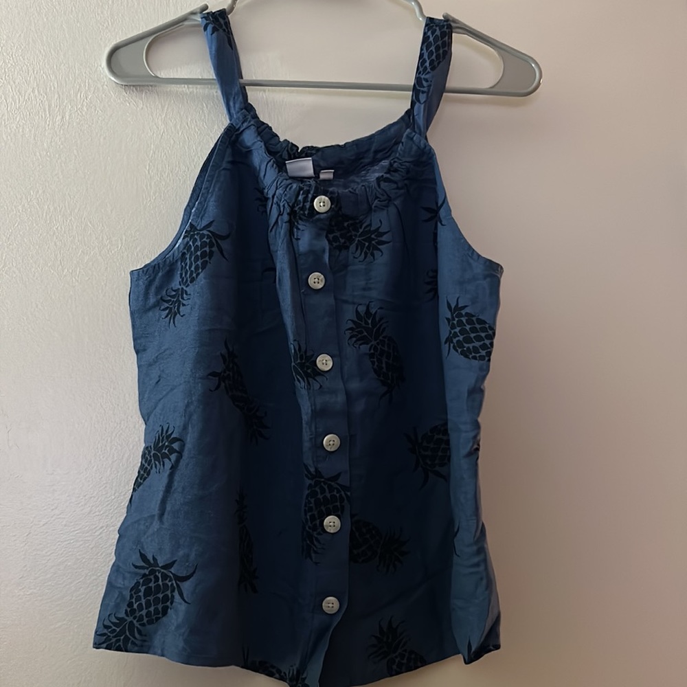 NWT Button Front Tank 🍍 - Picture 5 of 5